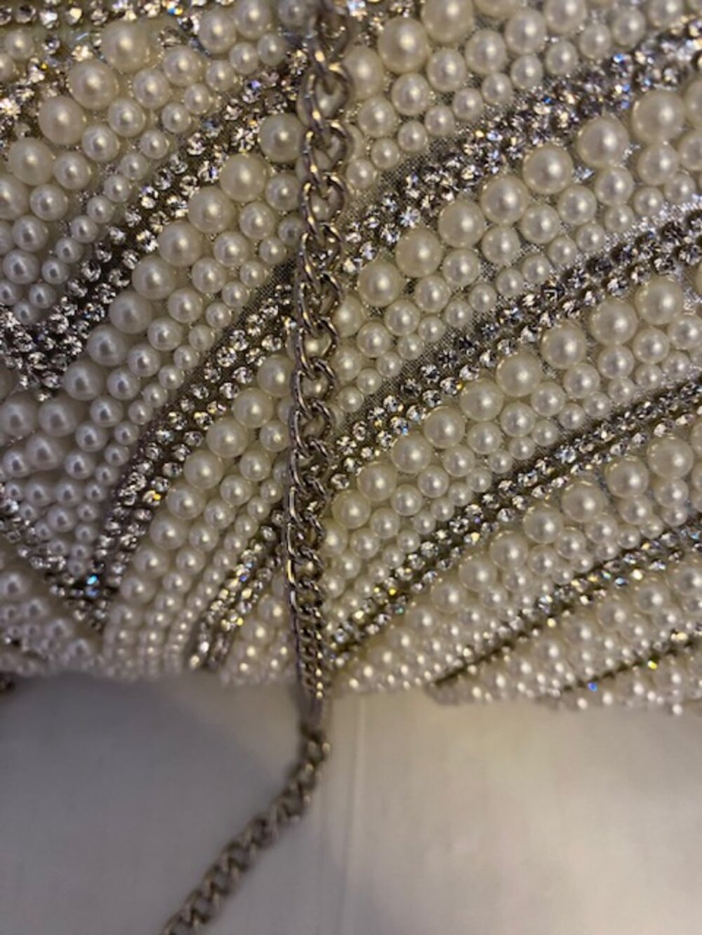 D'Margeaux Faux-Pearl Bag/Evening Clutch Party Bag - Picture 8 of 8